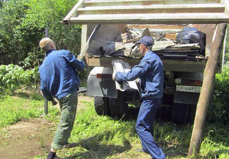 Вывоз мусора с дачного участка с грузчиками по Подольску
