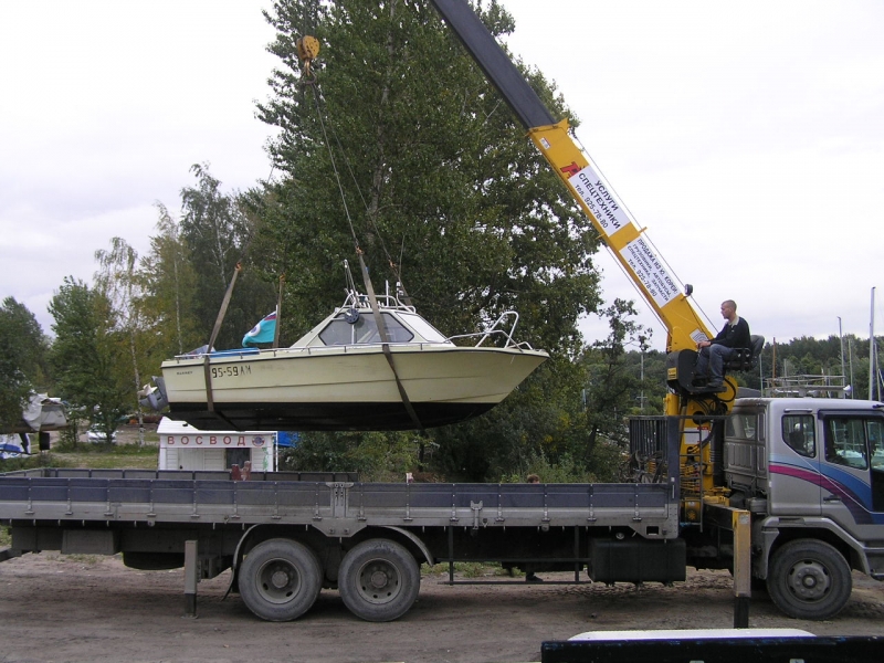 Доставка лодки из Москвы в Торгашино